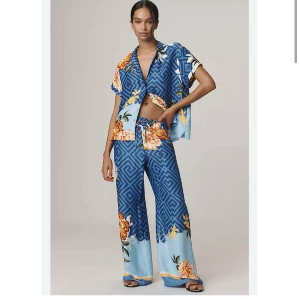 NWT Maeve for Anthropologie Silk-Feel Pull-On Pants – Size S